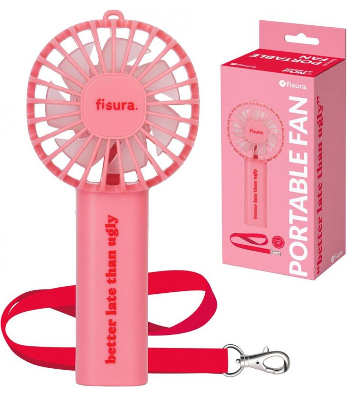 VENTILADOR ROSA PORTATIL 