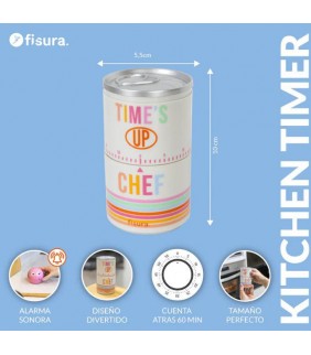 Temporizador de cocina “Time’s up chef”