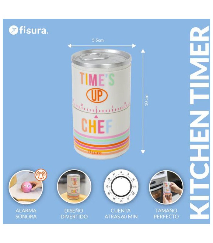 Temporizador de cocina “Time’s up chef”