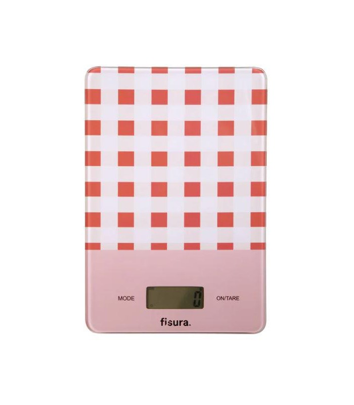 Báscula de cocina Vichy Rojo