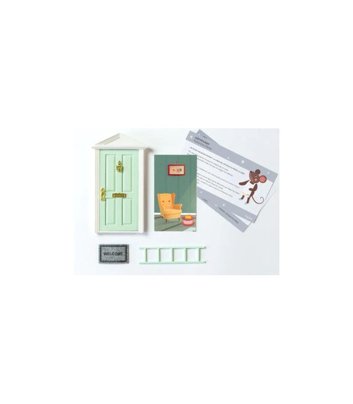 Puerta Ratoncito Pérez verde menta