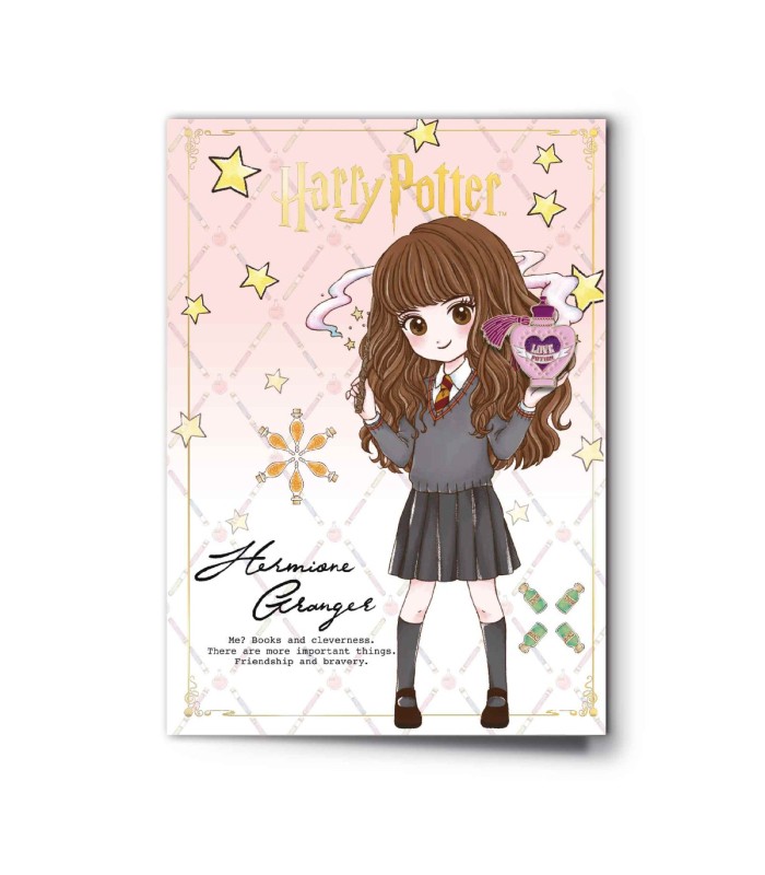 Hermione Character Greetings Card with Pin badge