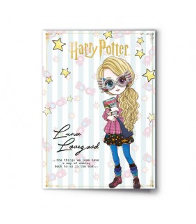 Luna Lovegood Character Greetings Card with Pin ba
