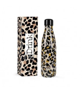 BOTELLA TÉRMICA METÁLICA 500ML LEOPARDO