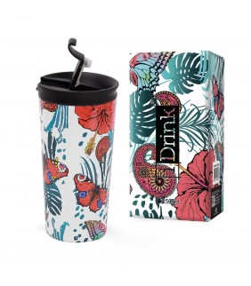 Taza térmica 350ml Mariposa