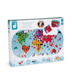 Mapa Del Mundo de Baño