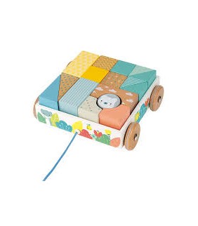 Carrito con cubos encajables para pasear o transpo