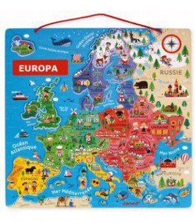 Mapa de Europa Magnético 40pzs 6-9 años