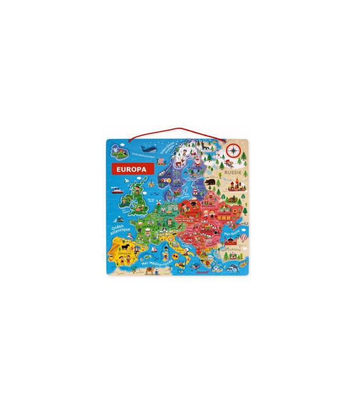 Mapa de Europa Magnético 40pzs 6-9 años