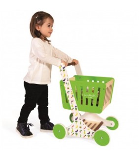 18 meses-4 AÑOS Carrito para la Compra de Madera