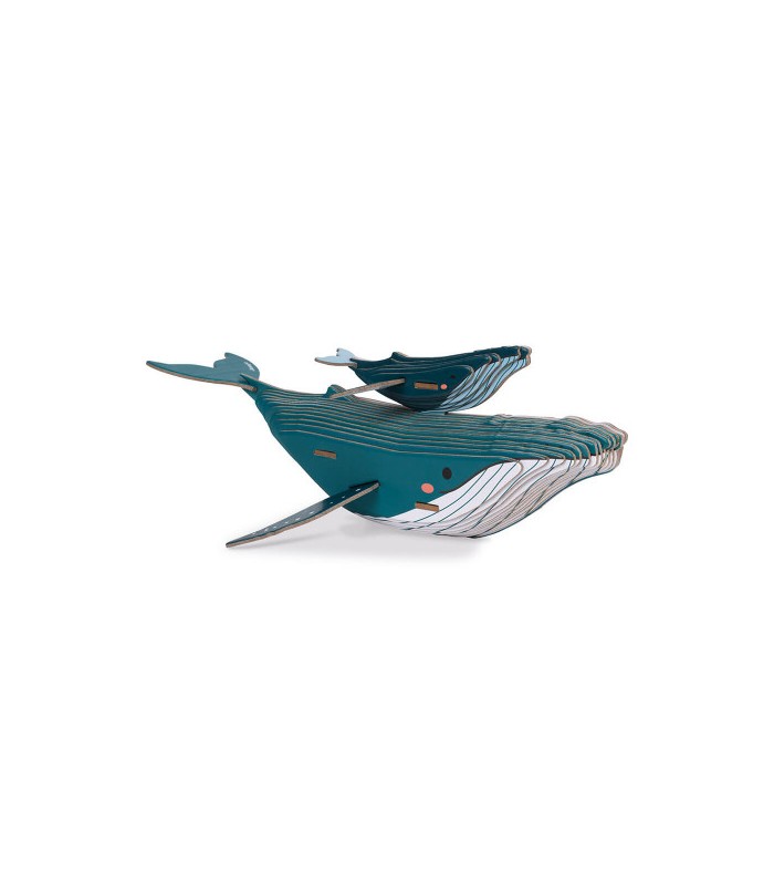 Puzle de cartón de Ballena para montar en 3D - Col