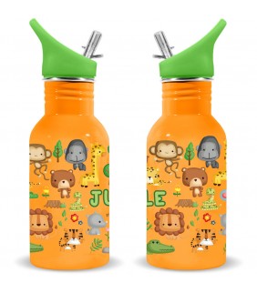 Cantimplora acero inoxidable Jungla Naranja 500m