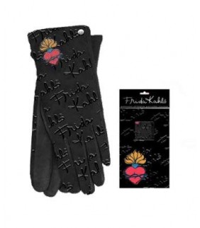 Guantes Frida Kahlo Corazon negros