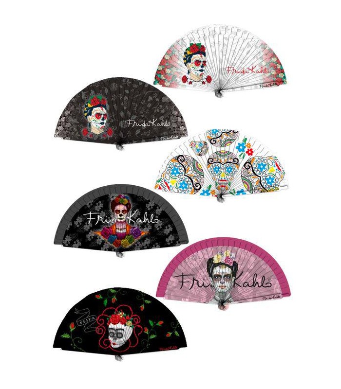 ABANICOS 6 MODELOS SURTIDOS FRIDA KAHLO