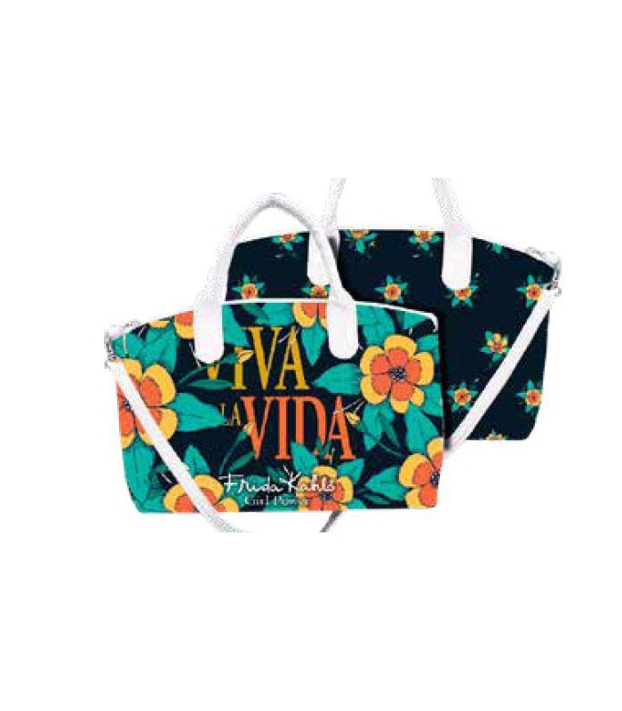 Bandolera Floral frida Kahlo 28 cm