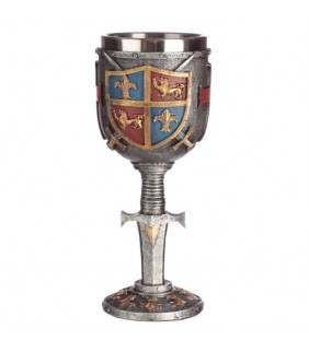 Copa Decorativa Escudo y Espada Medieval