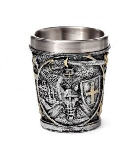Vaso de Chupito Caballero Medieval con Escudo