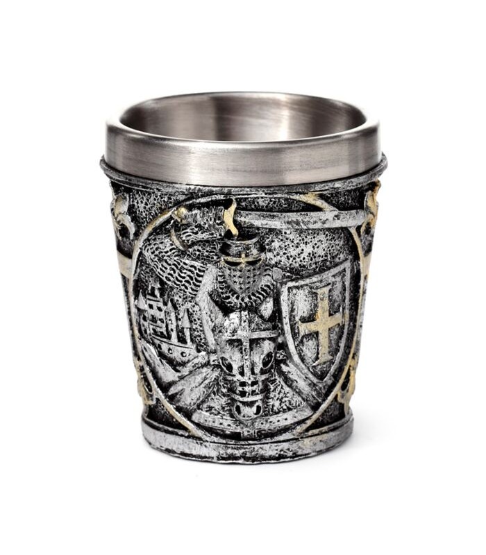 Vaso de Chupito Caballero Medieval con Escudo