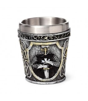 Vaso de Chupito Caballero Medieval Negro