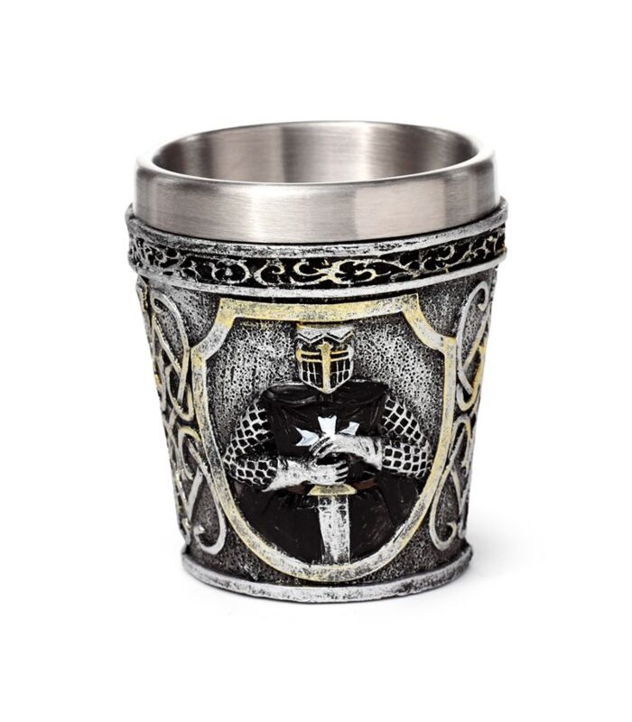 Vaso de Chupito Caballero Medieval Negro