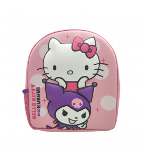 Mochila 3D Kuromi & Hello Kitty 30cm