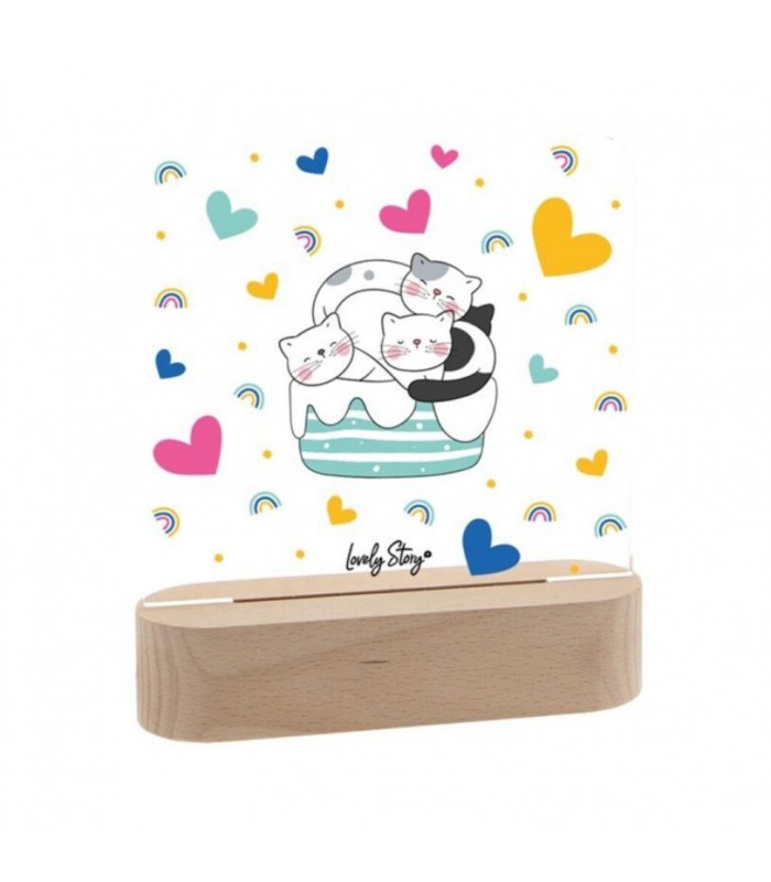 Lampara Personalizable Gato