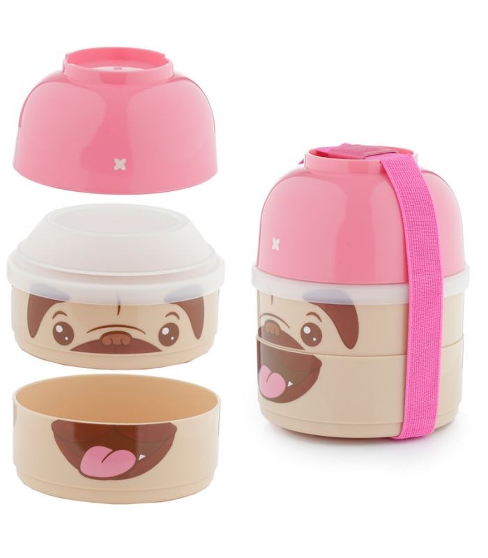 TUPPER REDONDO -PERRO PUG MOOPS