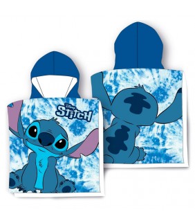 Poncho toalla Stitch Disney algodon