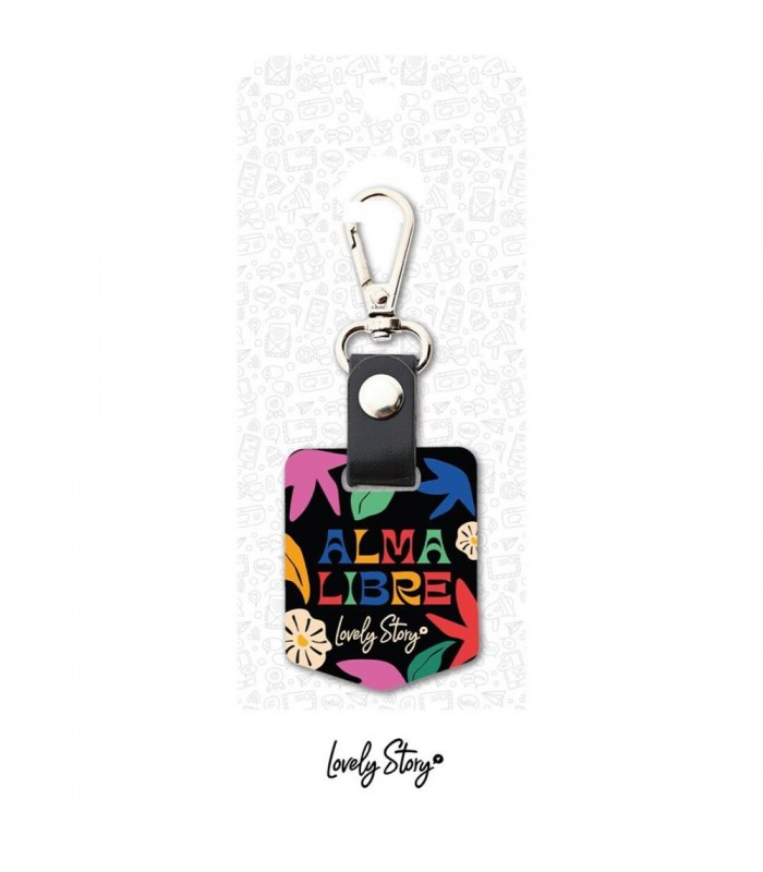 LLAVEROS / KEYRING - BLACK - ALMA LIBRE