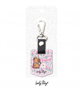 LLAVERO / KEYCHAIN - PINK QUEEN CAPIBARA
