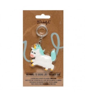 LLAVERO DE CAUCHO UNICORN