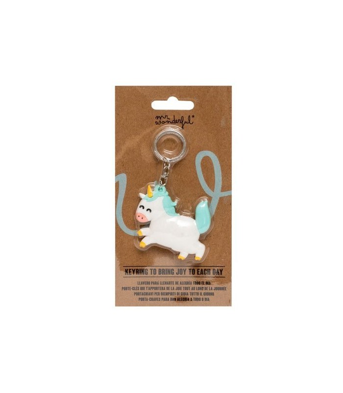 LLAVERO DE CAUCHO UNICORN
