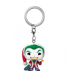 Llavero Pocket POP DC Comics Holiday The Joker Exc
