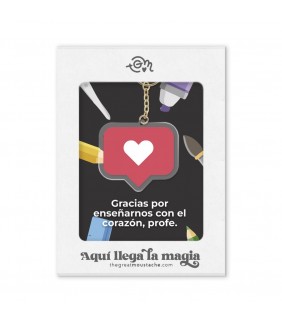 LLAVERO GRACIAS POR ENSEÑARNOS CON EL CORAZÓN