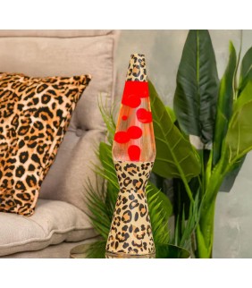 Lámpara de lava “bullet” leopardo