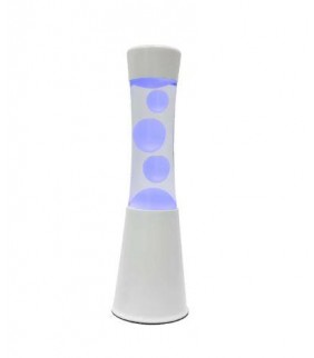 LAMPARA DE LAVA LED BLANCA 