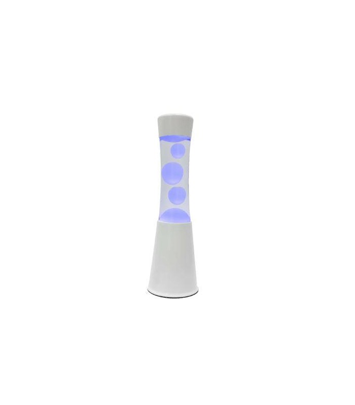 LAMPARA DE LAVA LED BLANCA 