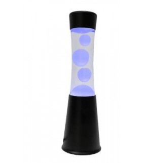 LAMPARA DE LAVA LED NEGRA