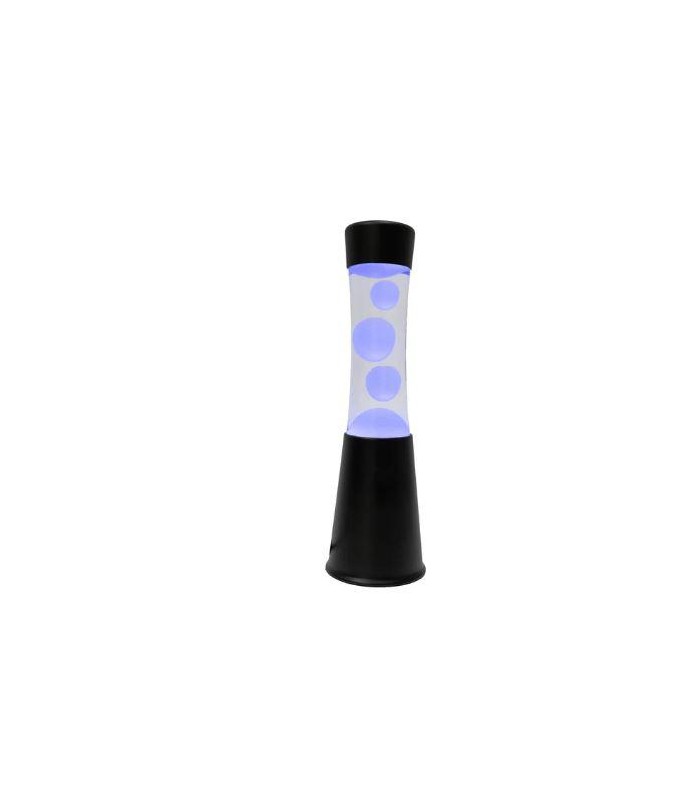 LAMPARA DE LAVA LED NEGRA