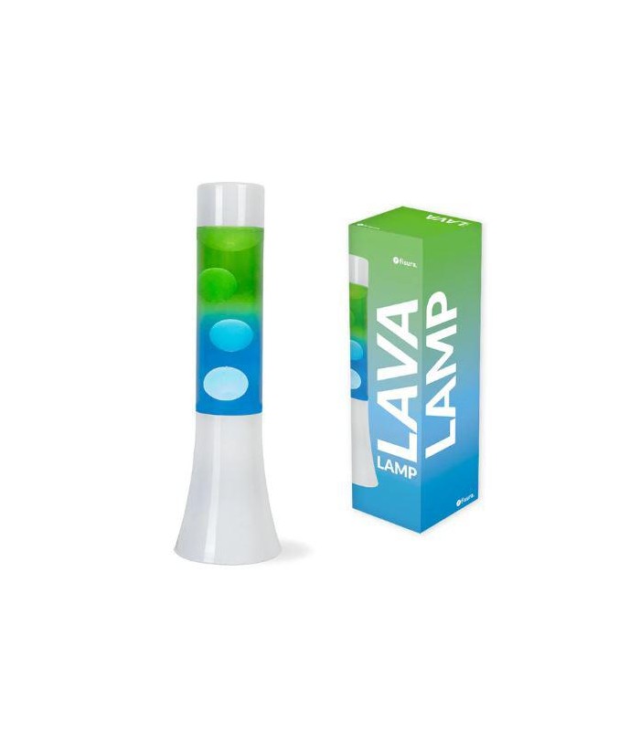 LAMPARA DE LAVA MINI DEGRADA AZUL Y VERDE