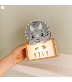 Lámpara de Sobremesa Dinosaurio Triceratops