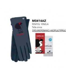 GUANTES AZUL TANGRAM MAFALDA 
