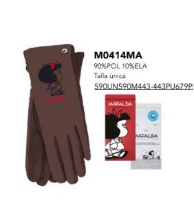 GUANTES MARRON MAFALDA TANGRAM