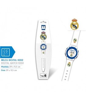 Reloj digital KE02 Real Madrid Blanco