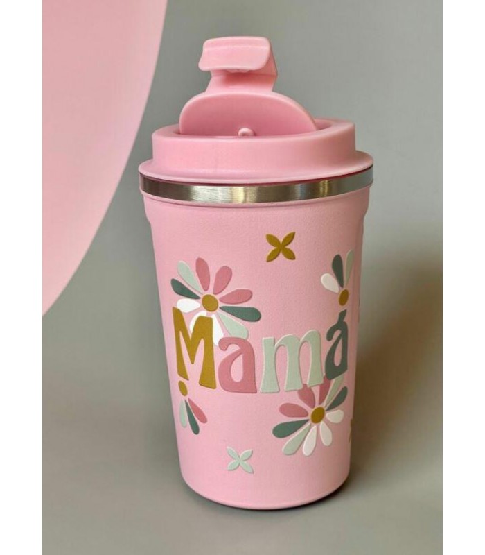 VASO TERMO ROSA MAMÁ