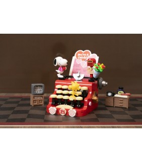 MAQUETA DE CONSTRUCCION SNOOPY MAQUINA DE ESCRIBIR