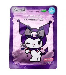 Mascarilla Facial Glow Kuromi Hello Kitty