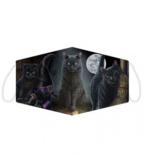 Mascarilla Lisa Parker Halloween Cat Adulto Homolo