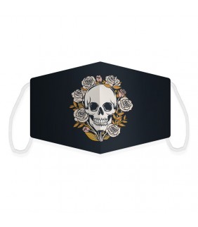 Mascarilla Skulls and Roses Adulto Homologada