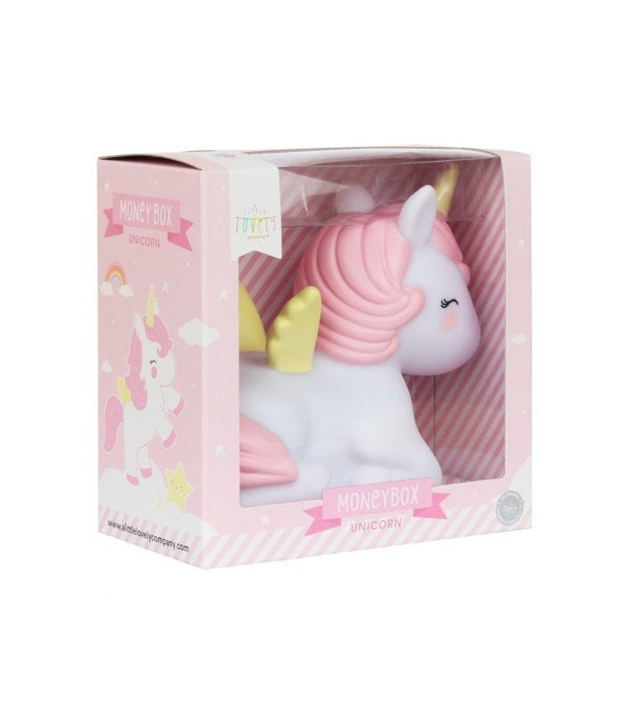 A Little Lovely Lamparita Unicornio sentado